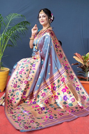 buy Kanchipuram saree online at heer fashion