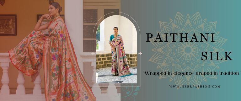 buy paithani saree at Heer Fashion with affortable price.