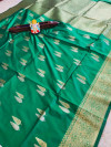 Green color kanchipuram silk handloom saree