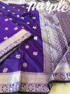 Lichi soft silk saree with zari work