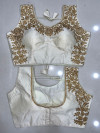 White color designer ready made sequence work blouse
