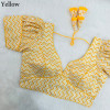 Yellow color sabyasachi style cotton blouse