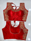 Red color designer ready made sequence work blouse