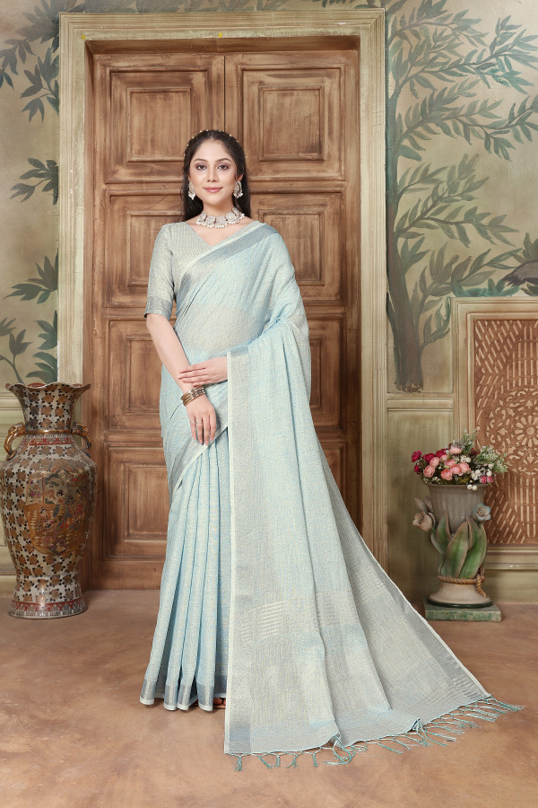 Blue - Organza - Sarees Collection with Latest and Trendy Designs at Utsav  Fashions
