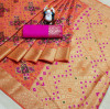 Red color patola woven design saree