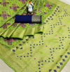 Green color patola woven design saree