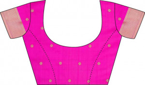 Pink color Soft Cotton Silk zari woven work saree