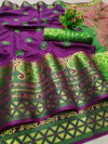 Lichi silk saree with jacquard work