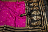 Pink color soft banarasi silk saree