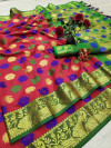 Cotton silk saree with jacquard weaving butta