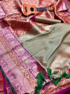 Maroon color kanchipuram silk saree
