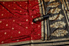 Red color soft banarasi silk saree