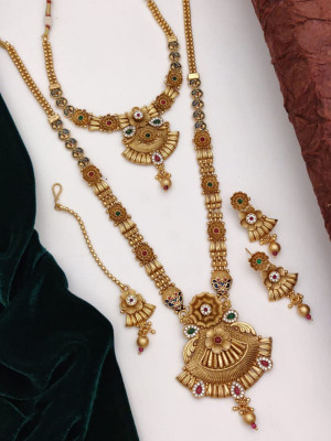 Antique Classic Necklace Combo Set With Gold Plating