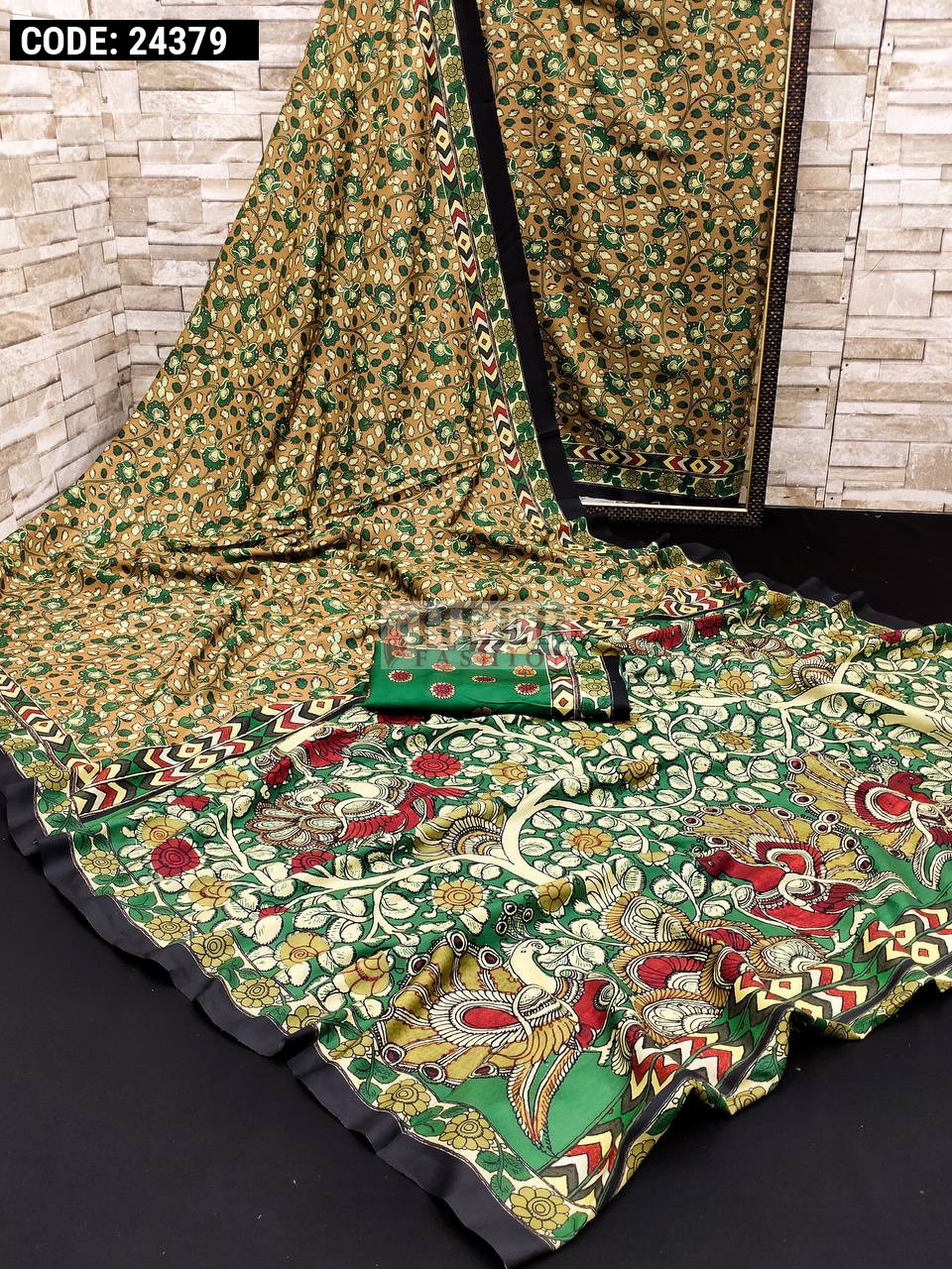 Yellow Muslin Saree with Zari Border