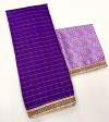 Purple color soft mangalagiri cotton saree with sequence work