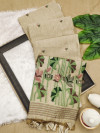 Cream premium muga cotton saree with jamdani weaving work