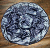 Navy blue color soft banarasi silk saree with silver zari work