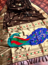 Coffee color paithani silk saree with zari weaving work