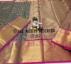 Kanchipuram handloom silk saree with contrast rich pallu