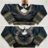 Heavy milan silk with embroidery work black color blouse