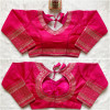 Heavy milan silk with embroidery work pink color blouse