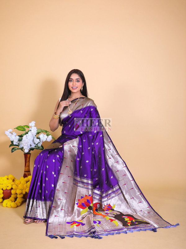purple-color-paithani-silk-saree-with-zari-weaving-work
