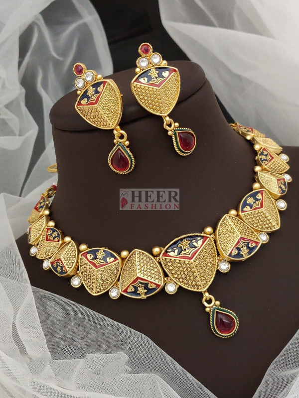 Fashion necklace and deals earring set