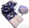 Purple color soft linen silk saree with digital printed work