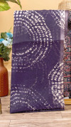 Purple color soft cotton shibori print saree with ajrakh pallu