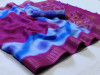 Pink color handloom linen saree with digital printed work