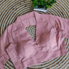 Baby pink color pure cotton stylish collar blouse