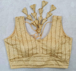 Beige color designer ready made sequence work blouse