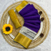 Purple color mangalagiri dola silk saree with kalamkari print & jacquard border