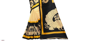 Printed bhagalpuri silk saree