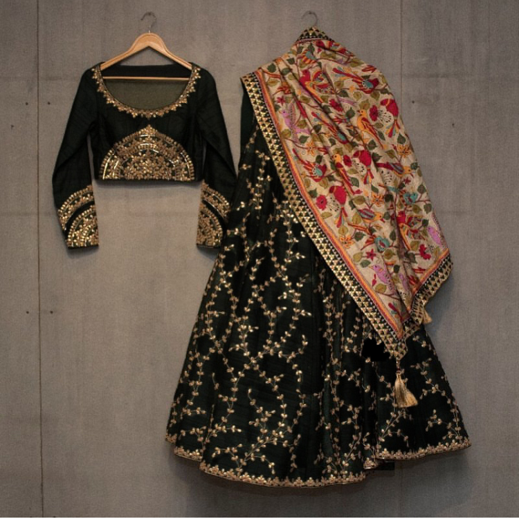 Buy Designer Beautiful Black Georgette Lehenga Choli With Silver Sequence  Work and Banglori Satin Blouse for Women , Black Lehenga Choli Online in  India - Etsy