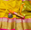 Yellow color Kota Silk Weaving Work saree