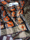 Orange Color Cotton Silk Meenakari Work Saree