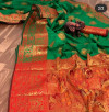 Green color Pure Banarasi  weaving work saree