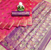 Beautiful soft pure banarasi cotton silk saree