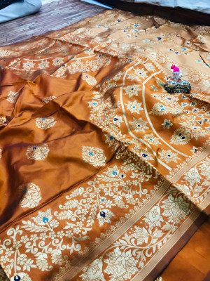 Banarasi Silk Jacquard weaving work saree