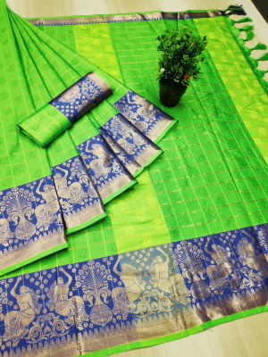 Cotton Silk Weaving Work Saree