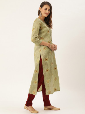 Beige & maroon color jacquard weaving dress material