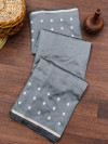 Gray color soft cotton saree with woven design