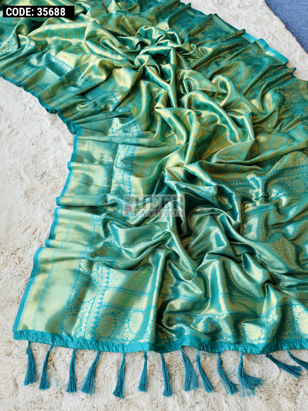 rama-green-kanjivaram-pattu-tissue-silk-saree-leheriya-design-with-zari