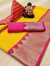 Doriya Zari Weaving work Saree