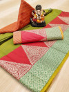 Doriya Zari Weaving work Saree