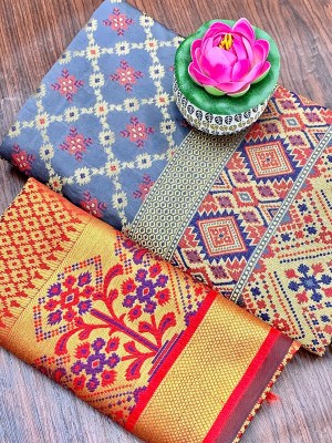 Patola Silk Jacquard Weaving work Saree