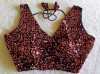 Bollywood style fancy sequence readymade blouse