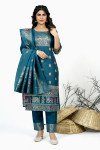 Firoji color pure soft silk unstitched dress