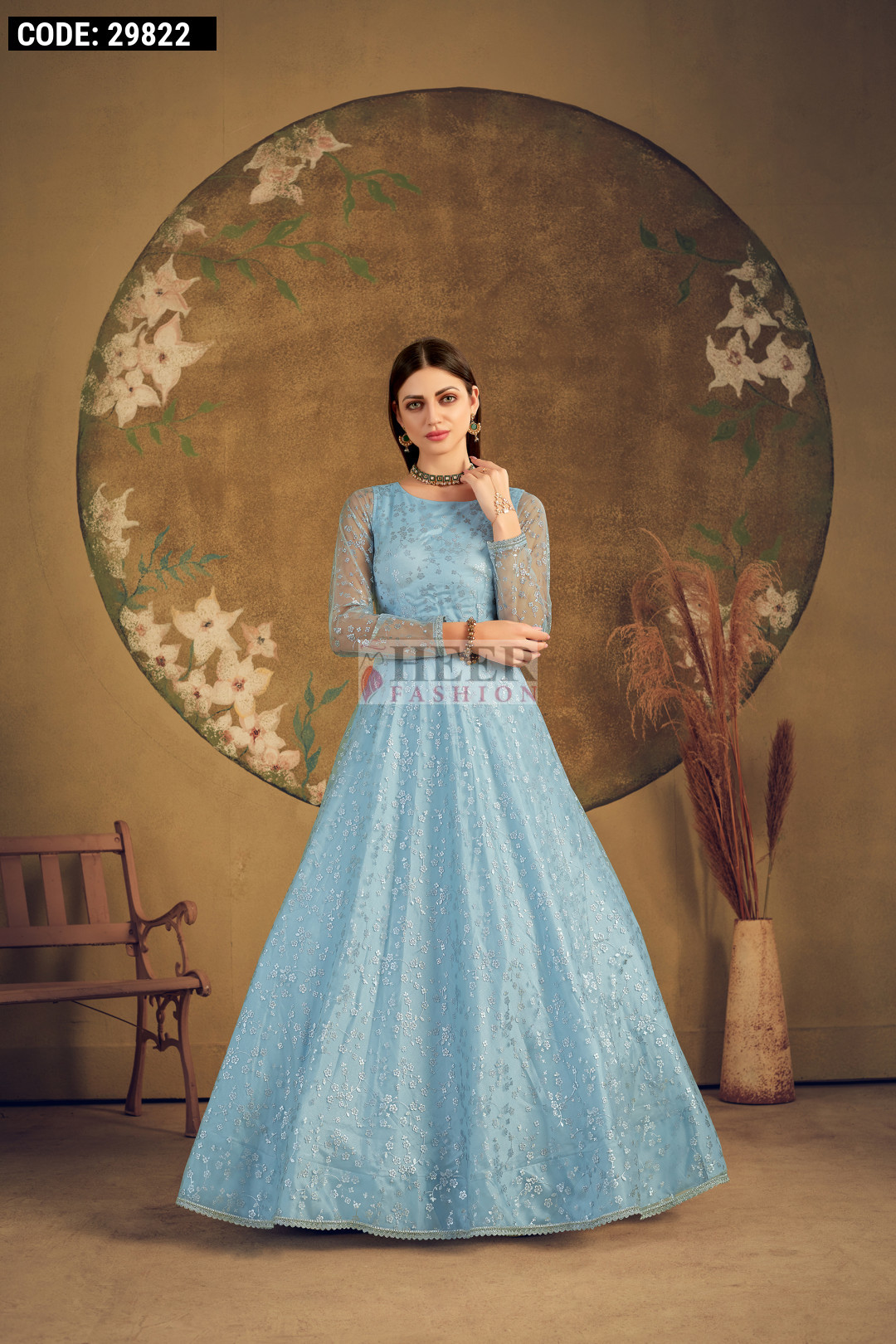 sky blue color dress Wedtrend Women Sky Blue Prom Dress Ball-Gown Spaghetti Straps Corset Long  Party Dress With Floral  WEDTREND